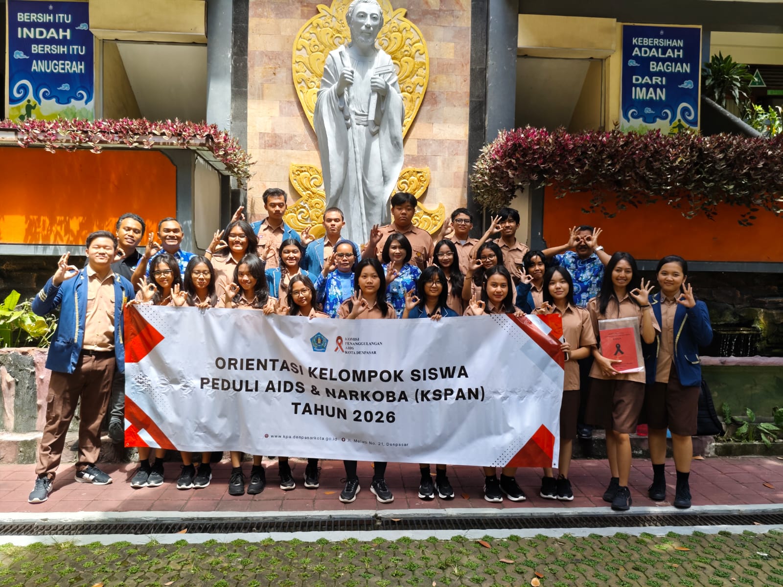 KPA Denpasar Gencarkan Pencegahan HIV & AIDS Lewat Orientasi KSPAN di Sekolah